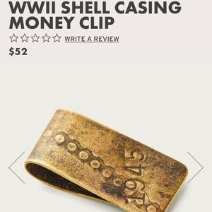 Filson WWII Shell Casing Money Clip